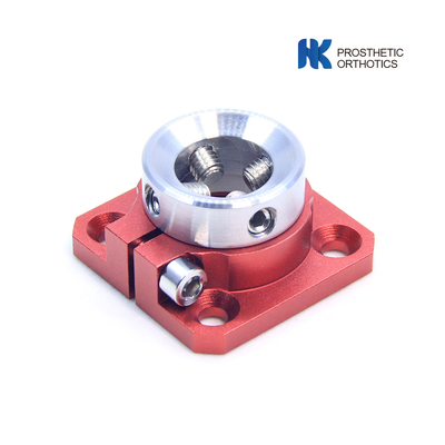 Aluminum 4 Hole Pediatric Pyramid Receiver Socket Adaptor Rotatable And Adjustable