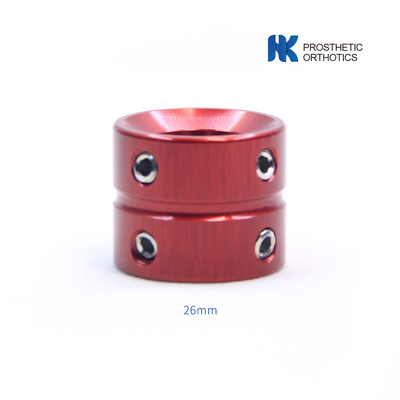 Aluminum Pediatric Prosthetic Double Head Adapter Length 26mm
