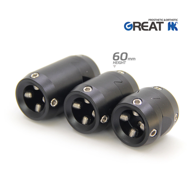 Light Weight Aluminum Prosthetic Double Head Sliding Adaptor 60mm