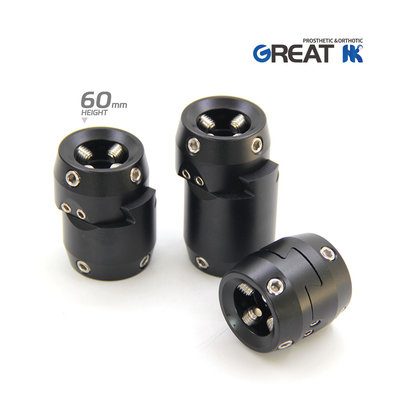 Light Weight Aluminum Prosthetic Double Head Sliding Adaptor 60mm