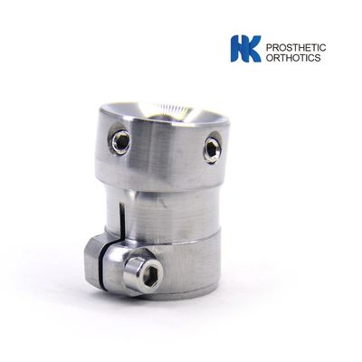 Stainless Steel Pediatric Prosthetic Tube Clamp Adaptor 10° Tilt