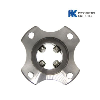 Stainless Steel 17-4 Four Prong Adaptor Pyramidal Receiver Essential for Lower Limb Prosthetics Part Weight 105g