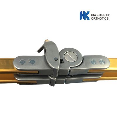 Cable Controlled Spring Relocating Orthotic Knee Joints