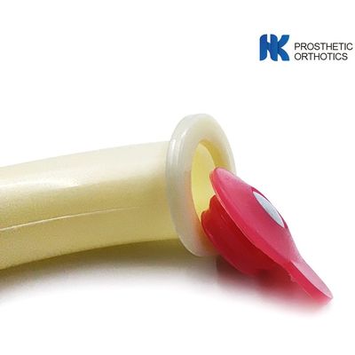 Red Rubber Prosthetic Accessories , Plastic Valve For Flexible Socket