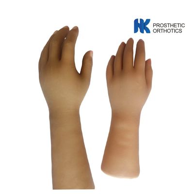 XXL Female Prosthetic Gloves Silicone With Zipper