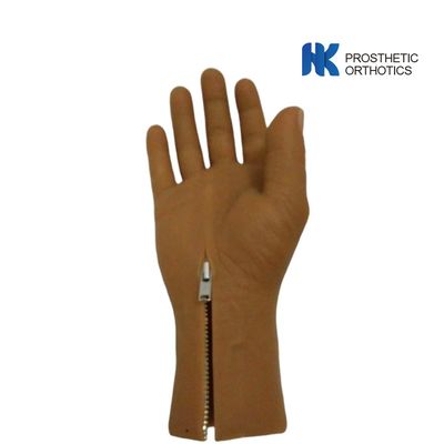 XXL Female Prosthetic Gloves Silicone With Zipper