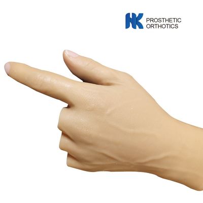 Customized Cosmetic Zipper Prosthetic Gloves Silicone