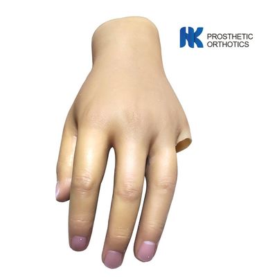 Customized Cosmetic Zipper Prosthetic Gloves Silicone