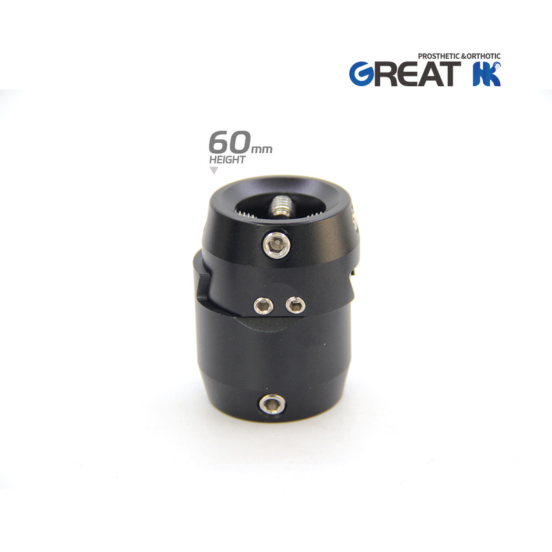 Light Weight Aluminum Prosthetic Double Head Sliding Adaptor 60mm