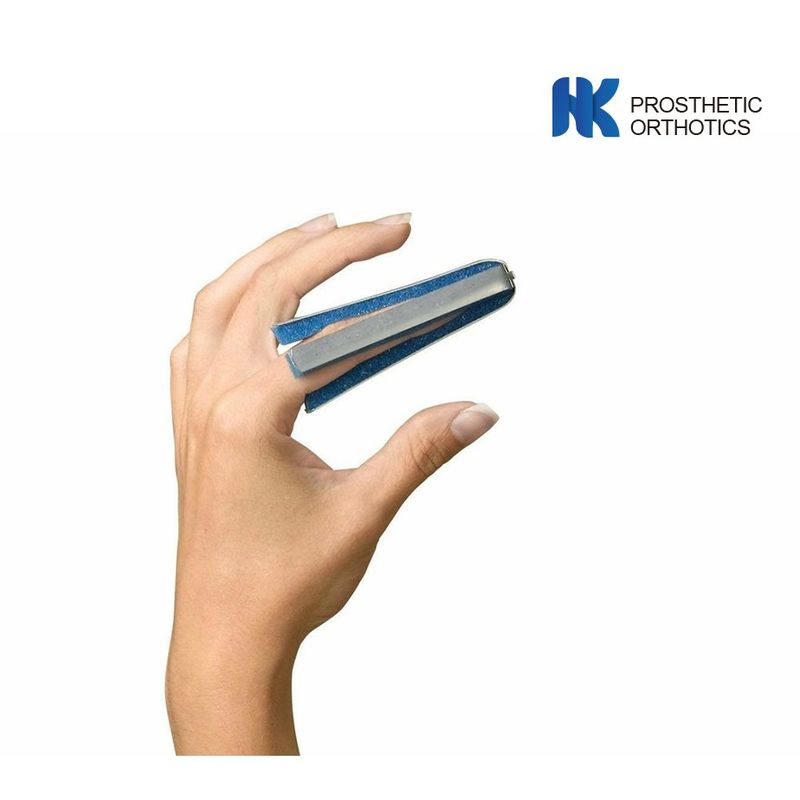Bendable Padded Orthotic Brace , Four Prong Finger Splint