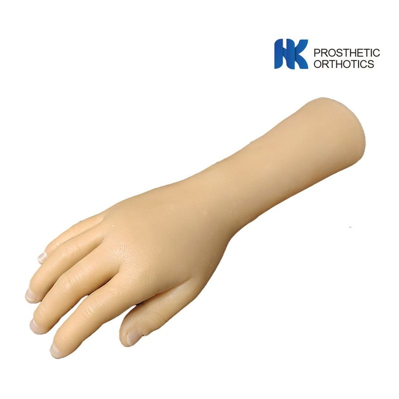 XXL Female Prosthetic Gloves Silicone With Zipper